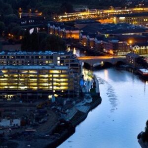 Aerial Photograph Building Site Near River