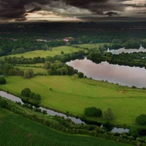 Aerial Photograph Green Landscape